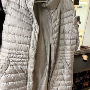 Women's Silver Puffer Jacket